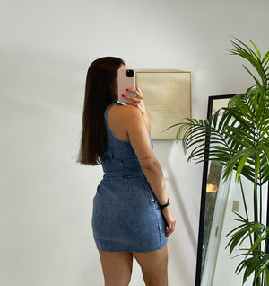 DENIM MINI DRESS