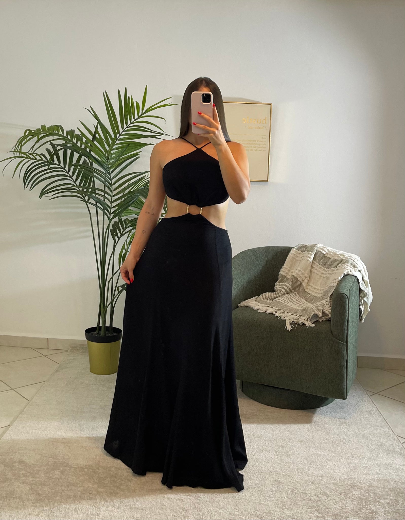 CUTOUT MAXI DRESS