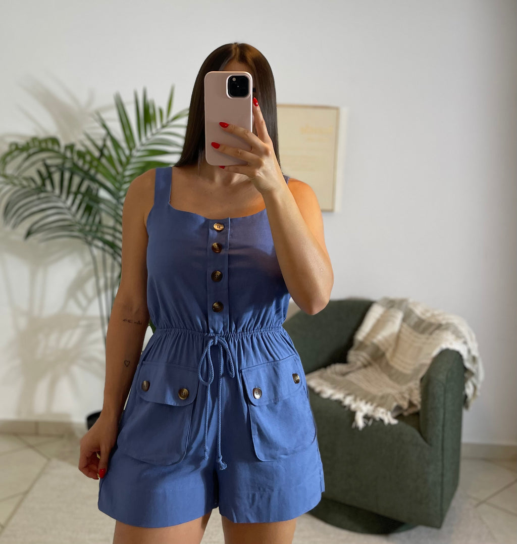 LINEN ROMPER