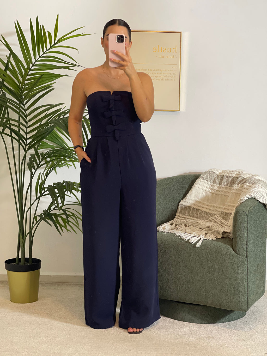 RIBBON DETAIL JUMPSUIT